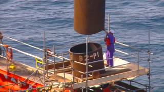 Offshore Platform Installation Jacket Installation and Topside Installation [upl. by Nitsrik]