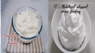 Cream Cheese Frosting amp Stabilized Whipped Cream Frosting  Js Foodstyle [upl. by Amelia877]