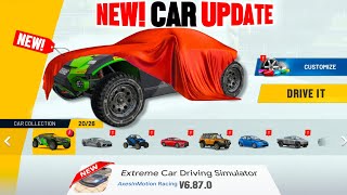 NEW CAR amp MAP UPDATE 🤯  V6870  Extreme Car Driving [upl. by Lubet]