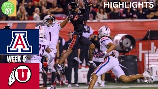 Arizona Wildcats vs Utah Utes Game Highlights College Football [upl. by Refotsirhc571]