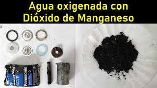 Descomposición de agua oxigenada con dióxido de manganeso [upl. by Annim]