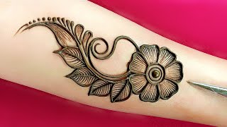 New stylish front hand mehndi design  Easy mehndi  Simple mehndi design  Mehndi designs  Mehndi [upl. by Nosmas434]