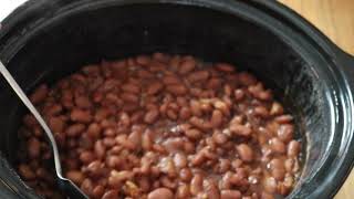 Slow cooker pinto beans [upl. by Nnoryt]