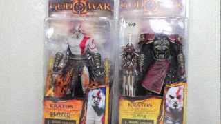 God Of War 2 Kratos in Ares Armor amp Kratos With Flaming Blades Of Athena NECA Figure Review [upl. by O'Neill895]