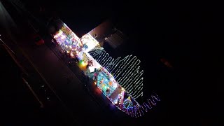 The best Christmas display in Worthing Saxifrage Way 2023  4K Drone [upl. by O'Gowan]