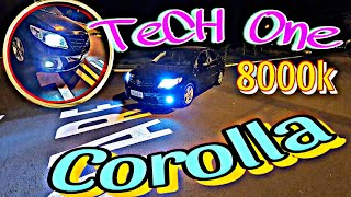 Led TECH ONE 8000k no Corolla [upl. by Arlan]