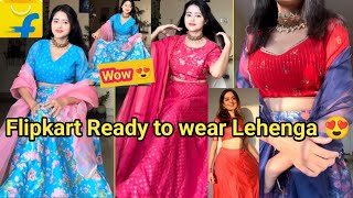 Latest Designer Lehenga choli Haul  Party wear Kurta Sets Haul  Lehenga choliFlipkart Sale😍Meesho [upl. by Eillak]