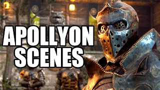 FOR HONOR  All Apollyon Scenes [upl. by Adohr]