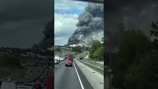 BioLab in Conyers Georgia is currently on fire Residents have been told to leave [upl. by Lanny581]