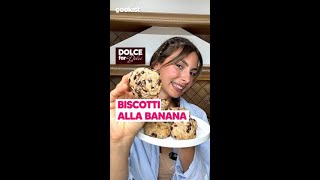 COOKIES VEGANI ALLA BANANA semplici e golosi 🍌 [upl. by Nauqed]