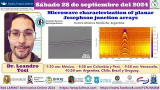 Microwave characterization of planar Josephson junction arrays  Dr Leandro Tosi [upl. by Ecirual802]