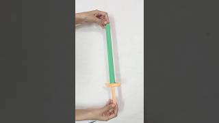 How to make paper swords ⚔️ easy paper swordDIY paper swordsorigami swordeasy weapon craft [upl. by Danieu]