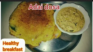 Adai Dosa Recipe in Tamil  How to make Adai Dosa in Tamil [upl. by Aerdnaid]