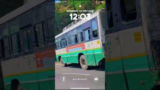 Shimla NH road par govt bus ka hua accident bal bal bche yatri😱😨 shimlatour himachal explorepage [upl. by Schilt]