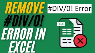 How To Remove DIV0 Error In Excel [upl. by Leuamme]