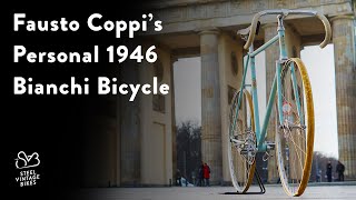 Fausto Coppis Personal Bianchi track bicycle 1946 [upl. by Hplodnar977]