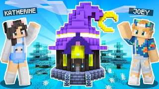 💜Minecraft SPOOKY Build Battle vs JOEY GRACEFFA [upl. by Gschu]