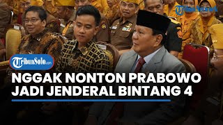 Gibran Nggak Nonton Pemberian Pangkat Jenderal Istimewa dari Jokowi [upl. by Ellenoj278]