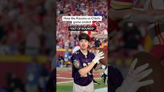 How the Ravens vs Chiefs game ended😂🏈 [upl. by Oinotnas]