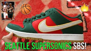 COMING SOON SEATTLE SUPERSONICS X NIKE SB DUNK LOW EARLY REVIEWLOOK Dont Miss Out [upl. by Aneryc]