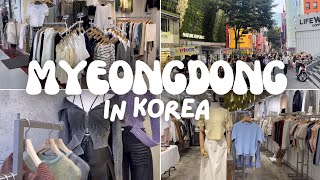 SHOPPING IN KOREA 🇰🇷  Myeongdong shoppingampfood street  korea vlogSeoul KOREA [upl. by Niamreg]