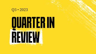 Stellar Development Foundation Quarterly Review Q3 2023 [upl. by Row712]