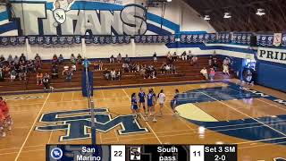 Girls volleyball vs south pass high school [upl. by Zins]