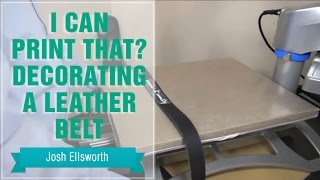 How to Heat Press a Leather Belt [upl. by Connie]