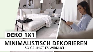 Minimalistisch dekorieren  so gehts 🪑  Deko 1x1  INTERIYEAH  Einrichten mit SEGMÜLLER [upl. by Jeane822]