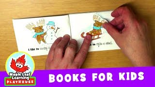 Winter Picture Book for Kids  Maple Leaf Learning Playhouse [upl. by Norihs]