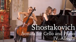 Shostakovich Cello Sonata IV Allegro  Sol Gabetta Polina Leschenko [upl. by Okimat]