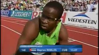 Dayron Robles 13 07 0 7m s Hengelo 2011 WL [upl. by Donella]