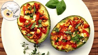 Aguacate relleno  Freidora de aire  freidora sin aceite air fryer  Receta vegetariana [upl. by Hatcher480]