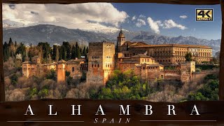 Alhambra Granada ● Spain 【4K】 Aerial Cinematic Drone 2022 [upl. by Lemahs12]