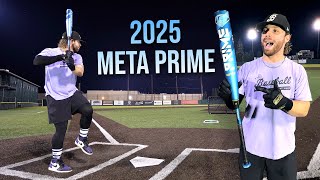 Hitting with the 2025 META PRIME  USSSA Baseball Bat Review new exit velo PR [upl. by Mable]