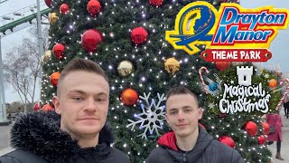 Drayton Manor Magical Christmas Vlog December 2021 [upl. by Yehudi637]