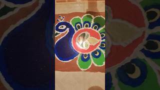 Diwali rangoli made by mammy nd vihana youtubeshorts tiktok trending viral shorts rangoli [upl. by Dowzall598]