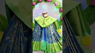 varamahalakshmisareedraping festival decoration sareetying sareewearing craftholic 10 [upl. by Inahpit]