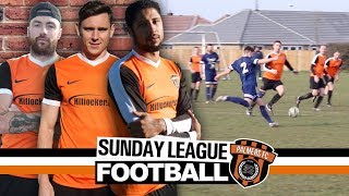 Sunday League Football  BACKS AGAINST THE WALL [upl. by Ahsyekal]