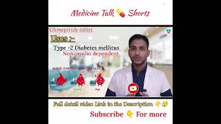 Type 2 diabetes mellitus treatmentGlimepiride 2mg tablet usesmedicalstudent nursingstudent [upl. by Mccutcheon7]