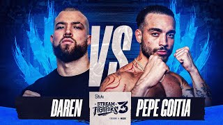 DAREN VS PEPE GOITIA  STREAM FIGHTERS 3  WESTCOL [upl. by Erdnua464]