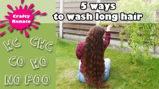 5 ways to wash long hair [upl. by Shererd1]