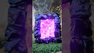 Making a Real Obsidian Nether Portal [upl. by Pelson]