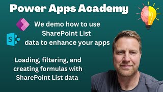 Power Apps Loading filtering amp creating formulas in Powerapps with SharePoint List data [upl. by Karr]