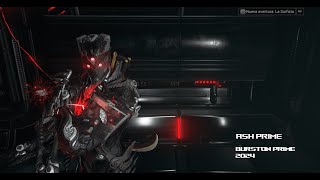 KILL ARCONTE  Burston PRIME GENESIS BUILD  SOLO ASH PRIME  WARFRAME 2024 [upl. by Rialb]