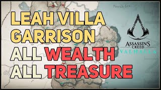 How to get All Wealth amp Treasure Chests in Leah Villa Garrison Assassins Creed Valhalla [upl. by Del]