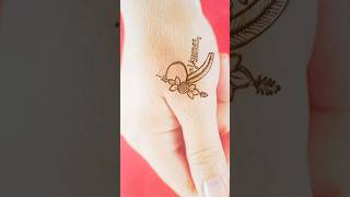 Trending mehndi design with name letter R name tattoo design tranding shorts shortsviral mehndi [upl. by Barden]