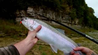 First Goderich steelhead of the season great fight [upl. by Lough]