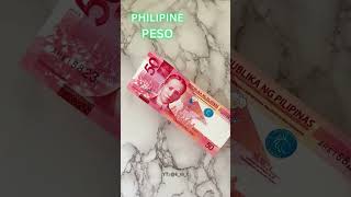 PHILIPINE 50 PESO  WORLD PAPER MONEY [upl. by Eelyahs]