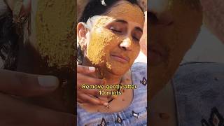 HOW TO GET GLOWY AND BRIGHT SKIN AT HOME  COFFEE FACE MASK  DIY HOMEMADE REMEDY shorts viral [upl. by Yesnel]